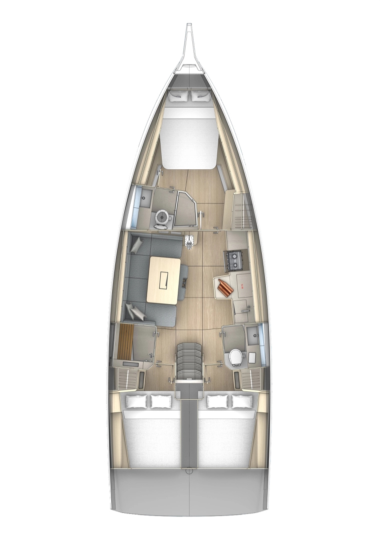 Verhuur Zeilboot Dufour met vaarbewijs