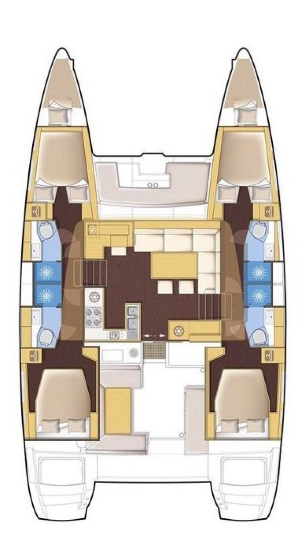 Verhuur Catamaran Lagoon met vaarbewijs