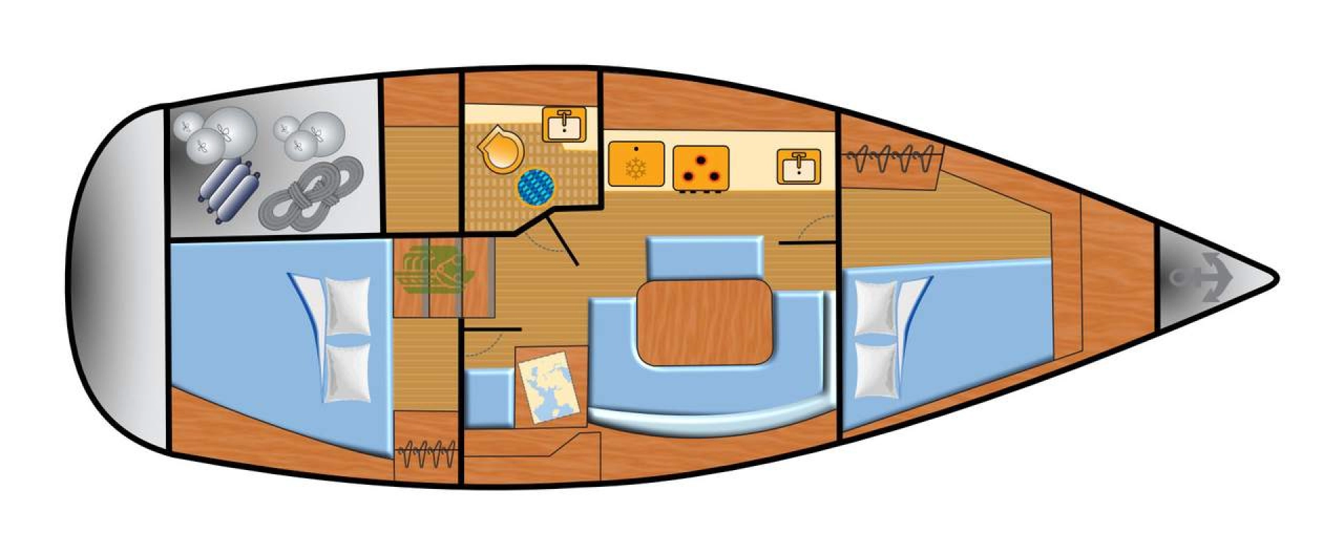 Huur Zeilboot met of zonder schipper Dufour in Barth