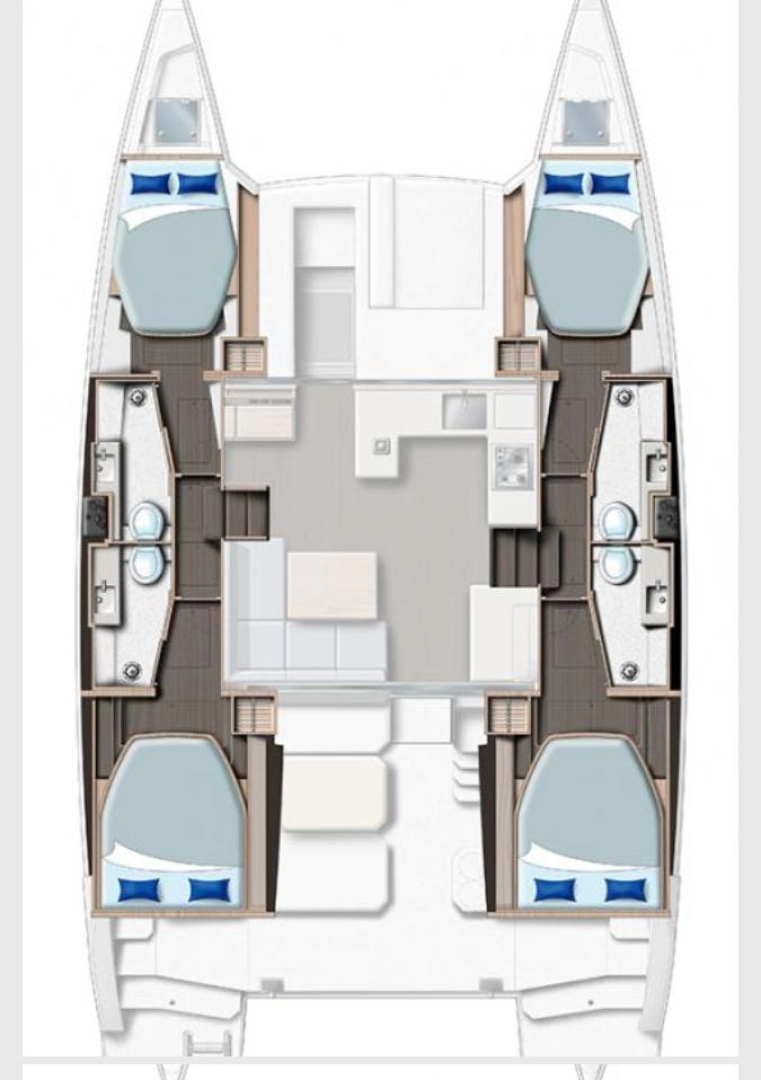 Leopard Catamarans / Robertson & Caine Leopard 42 - 4 cab. te huur van particulier of professional in Furnari