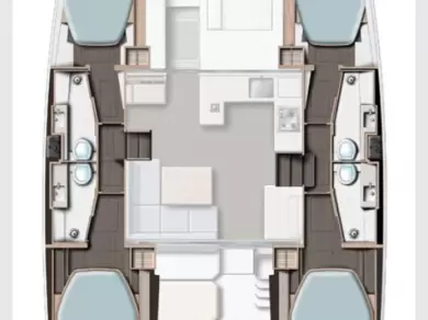 Leopard Catamarans / Robertson & Caine Leopard 42 - 4 cab. te huur van particulier of professional in Furnari