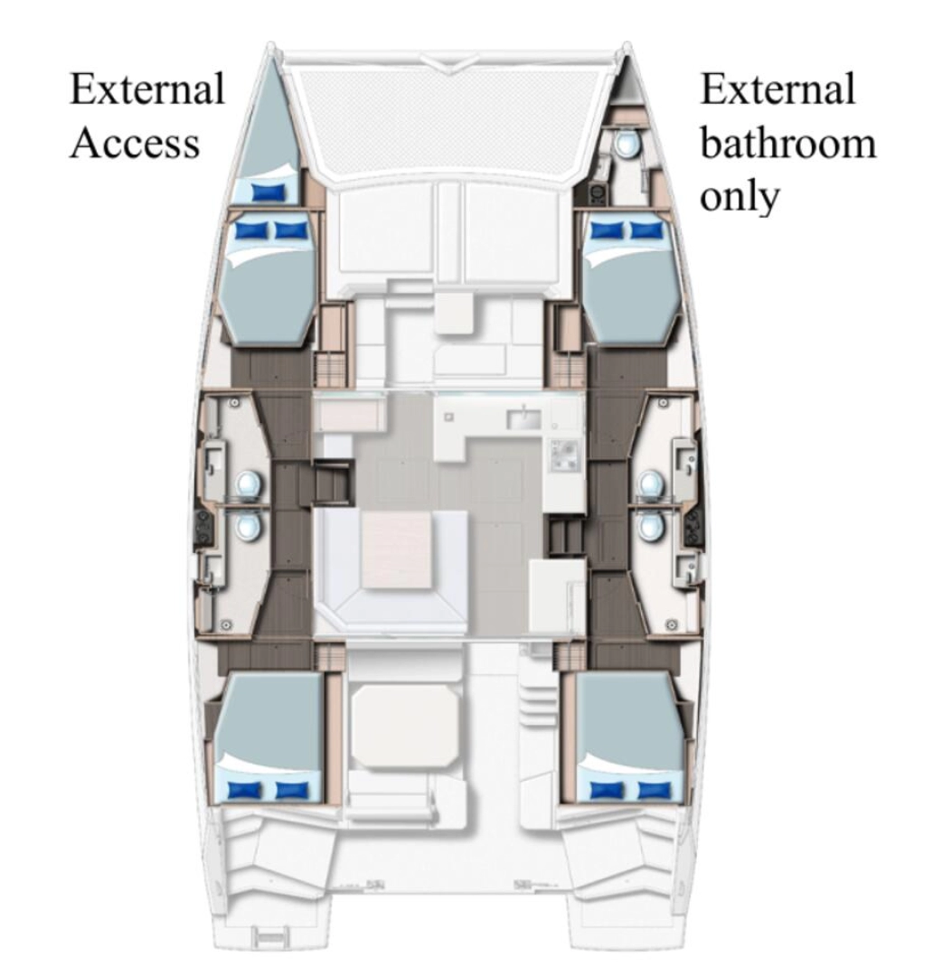 Huur Catamaran met of zonder schipper Leopard Catamarans / Robertson & Caine in Furnari
