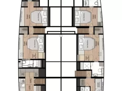 Verhuur Catamaran Sunreef met vaarbewijs