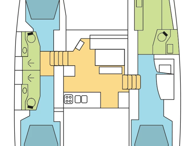 Verhuur Catamaran Lagoon met vaarbewijs