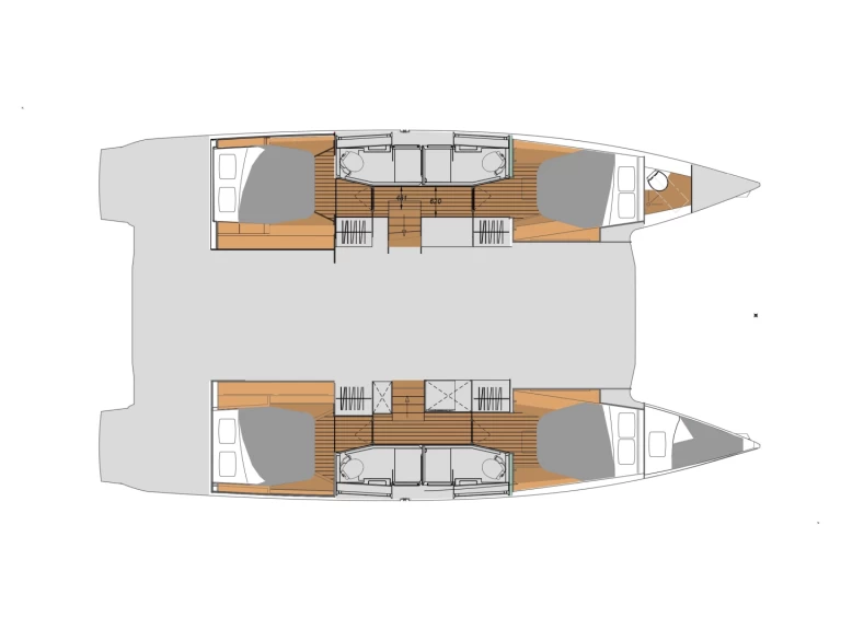 Verhuur Catamaran in Olbia - Fountaine Pajot Elba 45