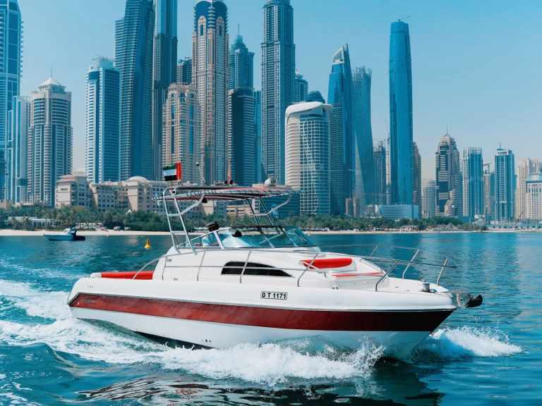 Motorboot te huur in Dubaï harbour voor de beste prijs