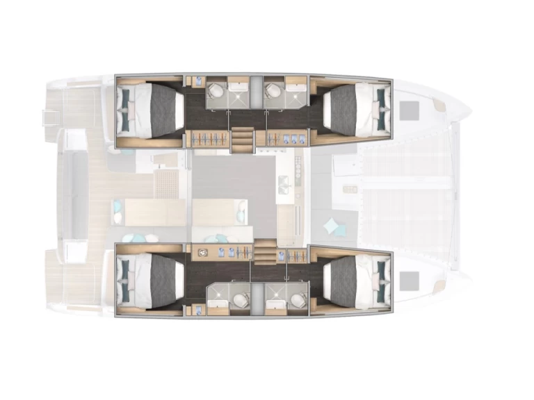 Verhuur Catamaran Lagoon met vaarbewijs