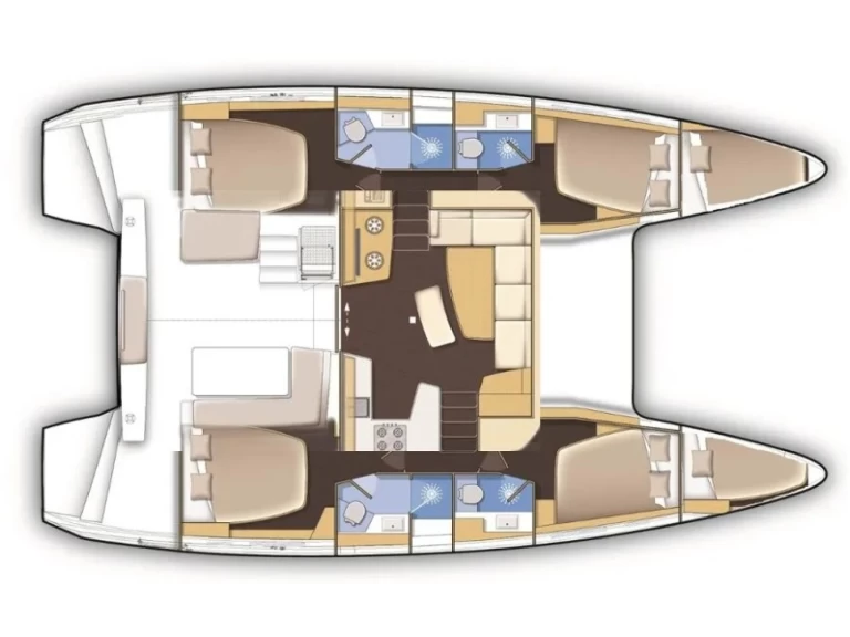 Verhuur Catamaran Lagoon met vaarbewijs
