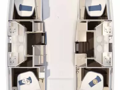 Verhuur Catamaran Fountaine Pajot met vaarbewijs