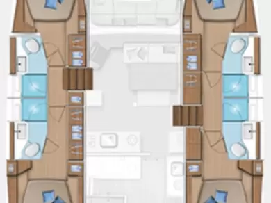 Verhuur Catamaran Lagoon met vaarbewijs