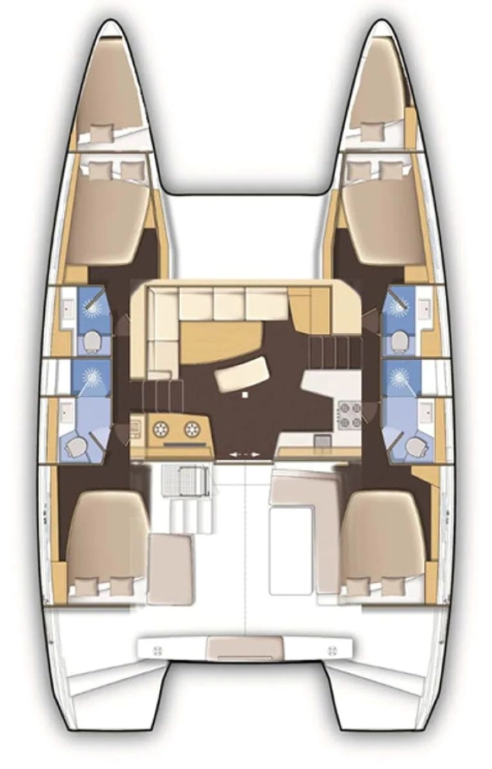 Huur een Lagoon Lagoon 42 in Trogir