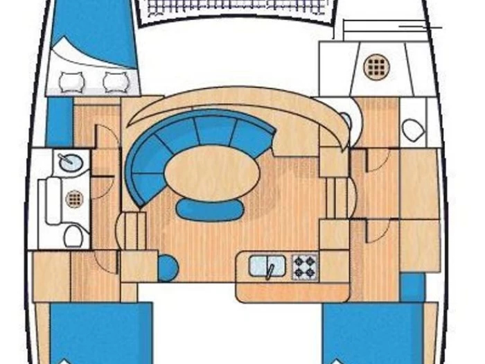 Verhuur Catamaran Lagoon met vaarbewijs