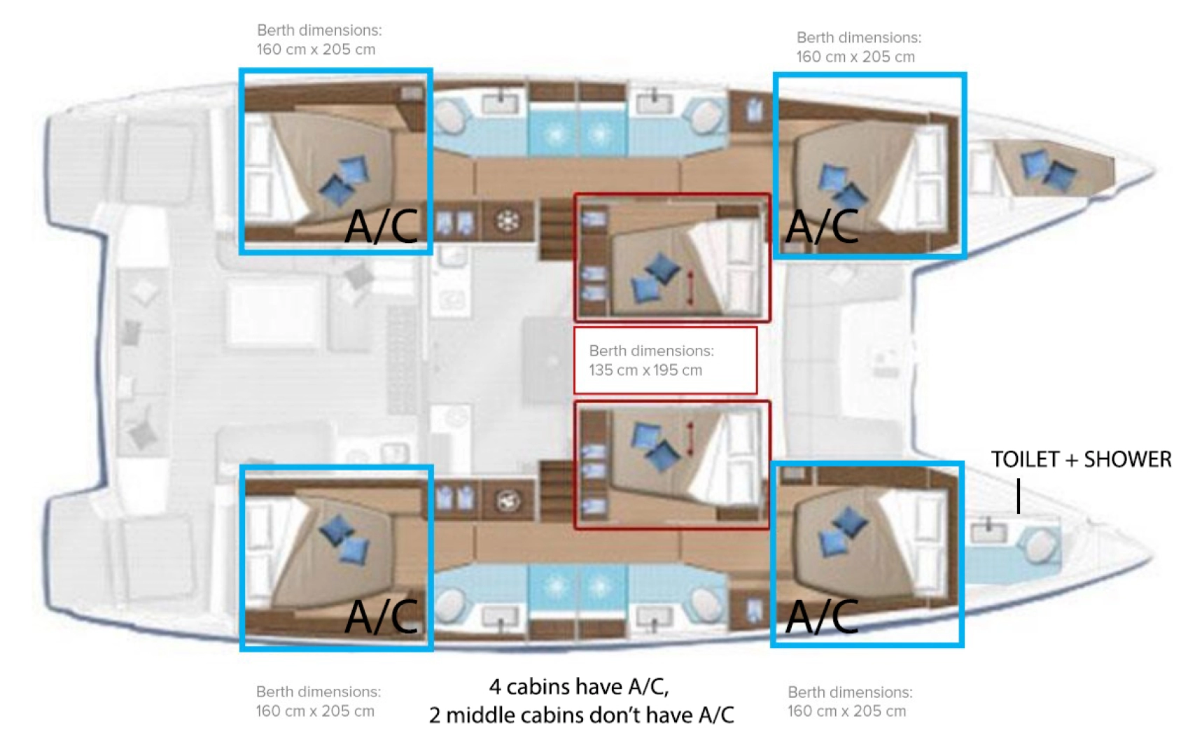 Bootverhuur Lagoon Lagoon 50 in Kaštela via SamBoat