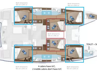 Bootverhuur Lagoon Lagoon 50 in Kaštela via SamBoat