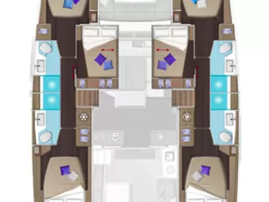 Verhuur Catamaran Lagoon met vaarbewijs