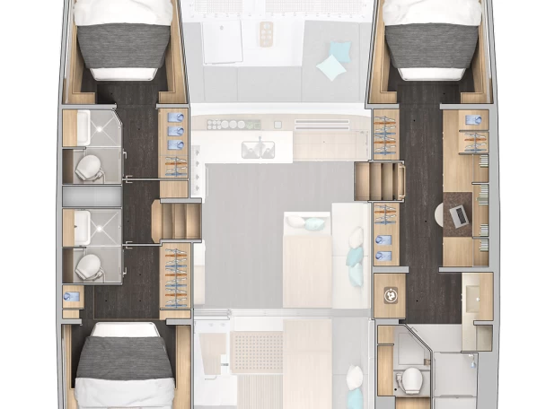 Verhuur Catamaran Lagoon met vaarbewijs