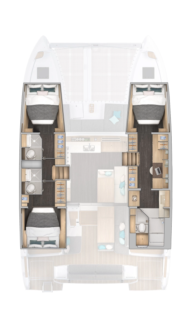 Verhuur Catamaran Lagoon met vaarbewijs