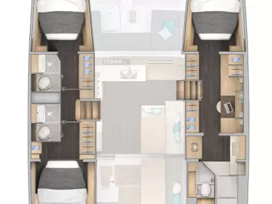 Verhuur Catamaran Lagoon met vaarbewijs