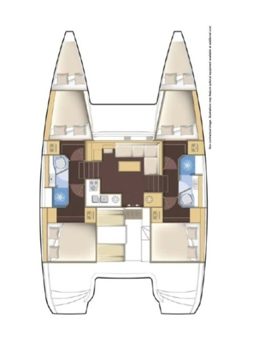 Verhuur Catamaran Lagoon met vaarbewijs