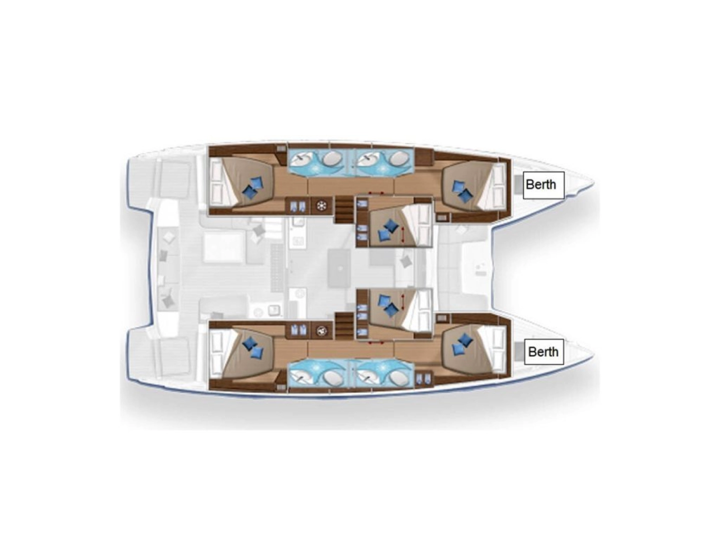 Verhuur Catamaran Lagoon met vaarbewijs