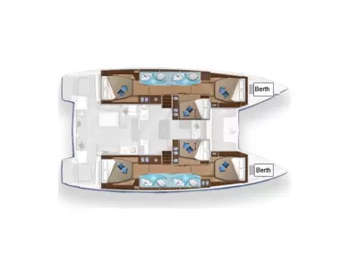 Verhuur Catamaran Lagoon met vaarbewijs