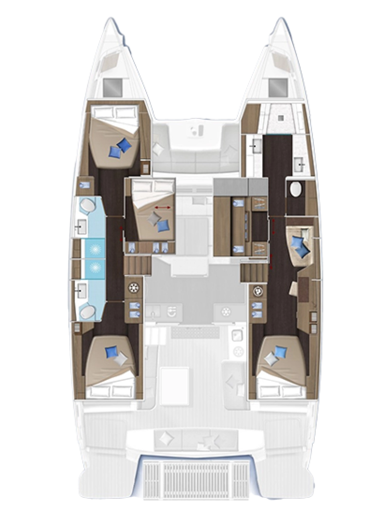 Huur Catamaran met of zonder schipper Lagoon in Pula