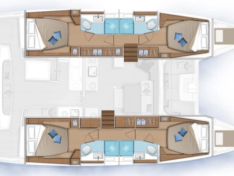 Verhuur Catamaran in Rogoznica - Lagoon Lagoon 46