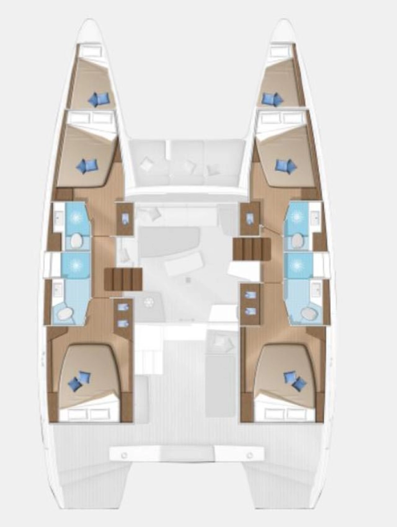 Verhuur Catamaran Lagoon met vaarbewijs