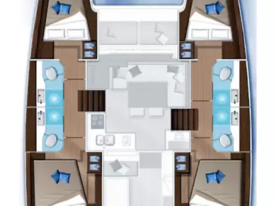 Verhuur Catamaran Lagoon met vaarbewijs