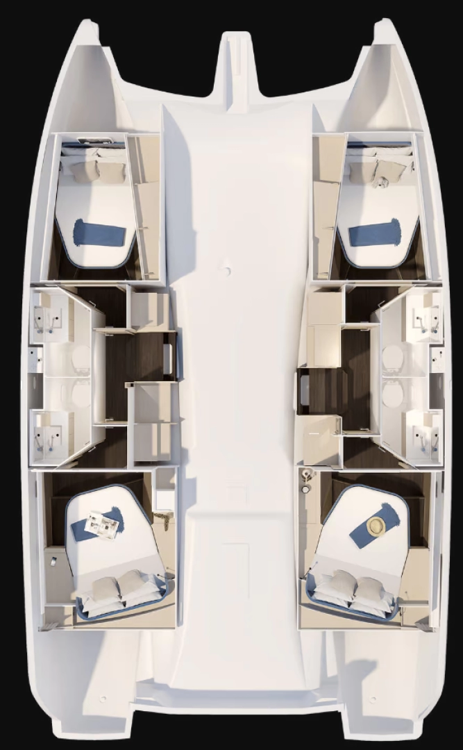 Verhuur Catamaran in Lávrio - Fountaine Pajot Fountaine Pajot FP 41 Quatuor 4