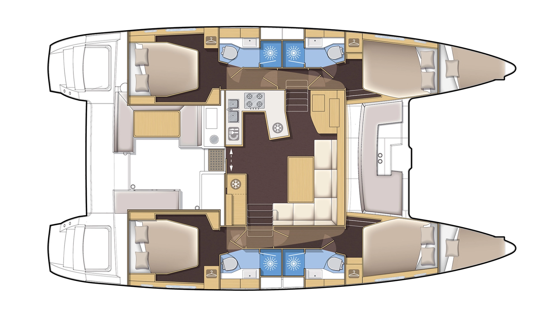 Verhuur Catamaran in Préveza - Lagoon Lagoon 450 F