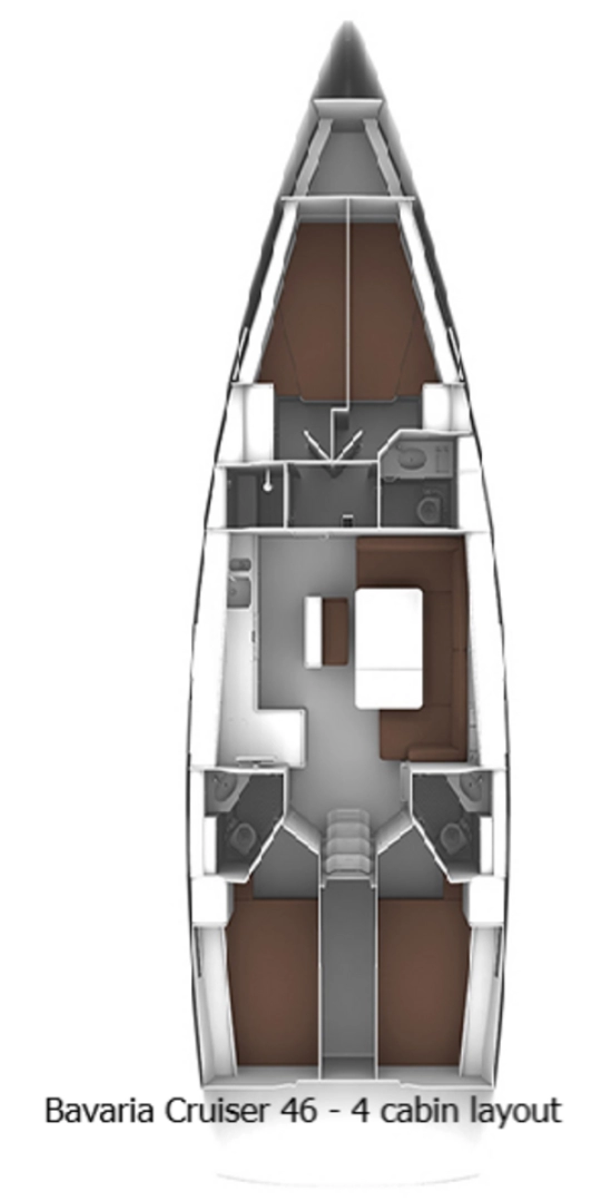 Bootverhuur Bavaria Cruiser 46 in Split via SamBoat