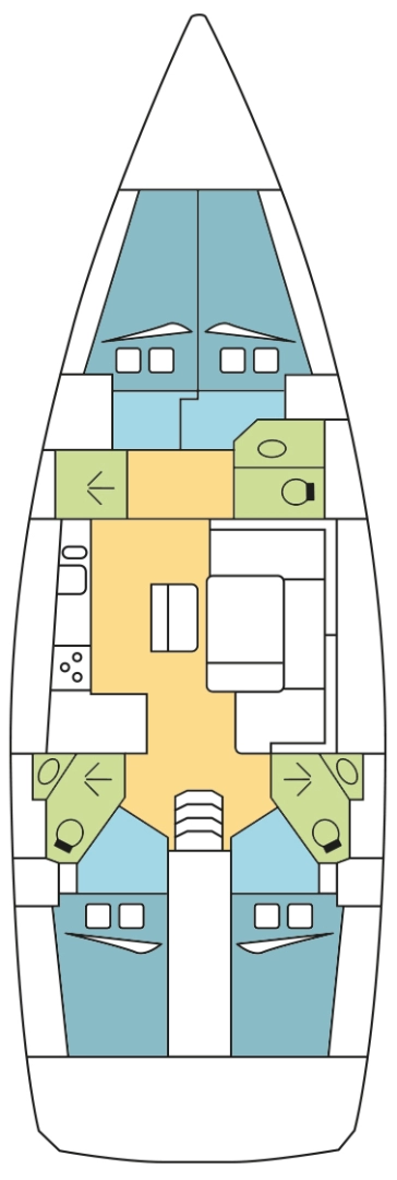 Bootverhuur Praslin Island goedkoop Cruiser 46