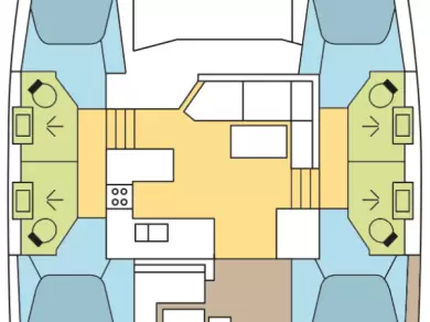 Verhuur Catamaran Fountaine Pajot met vaarbewijs