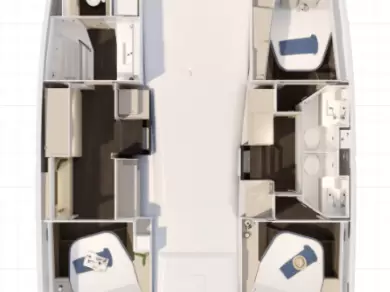 Verhuur Catamaran Fountaine Pajot met vaarbewijs