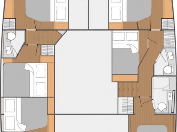 Huur een Fountaine Pajot Saba 50 in Eden Island