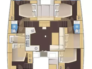 Huur een Lagoon Lagoon 52 F in Trogir