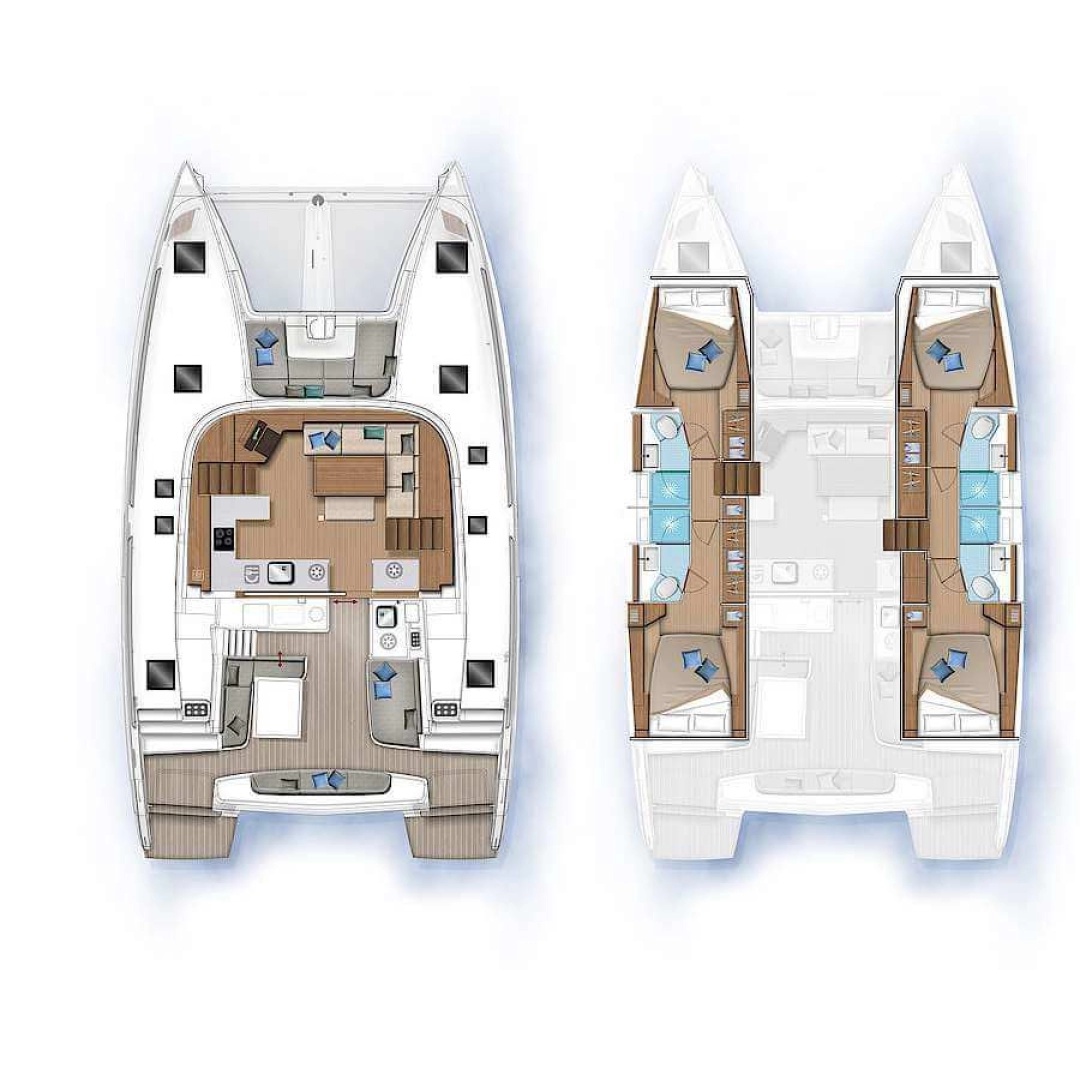 Verhuur Catamaran in Fethiye - Lagoon Lagoon 46