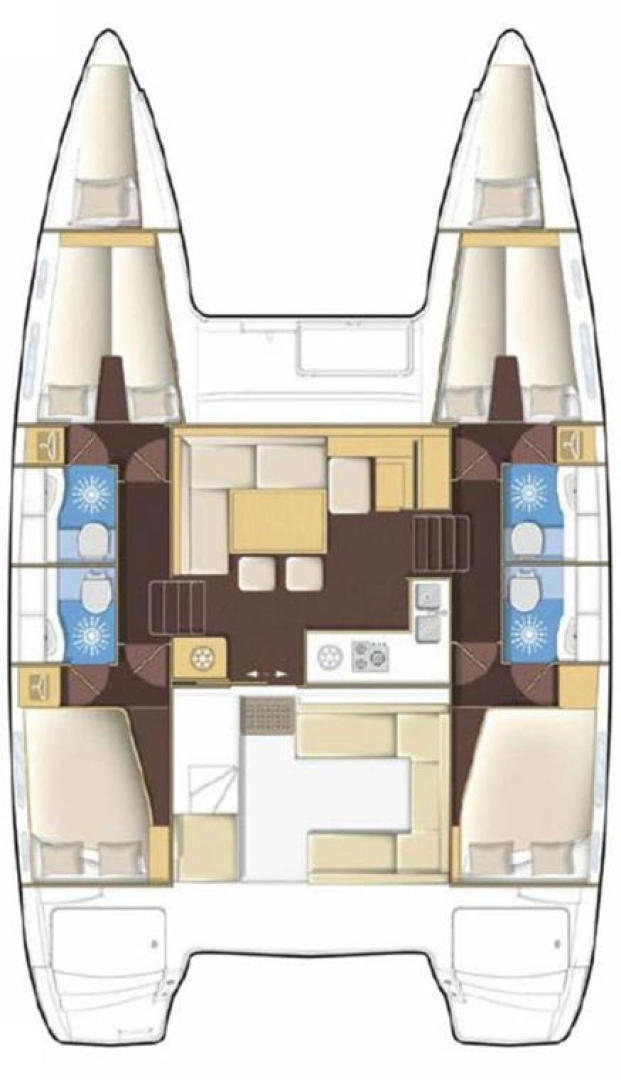 Huur Catamaran met of zonder schipper Lagoon in Šibenik