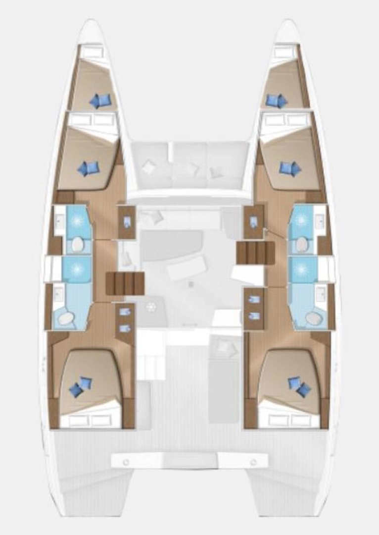 Verhuur Catamaran Lagoon met vaarbewijs