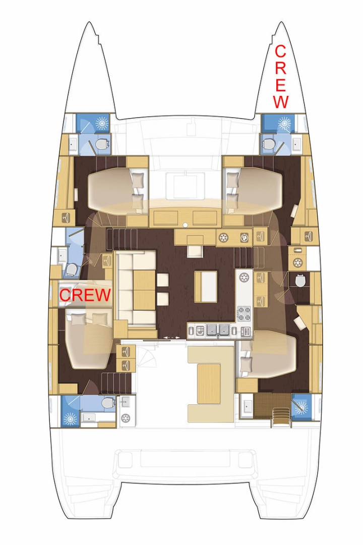 Verhuur Catamaran Lagoon met vaarbewijs