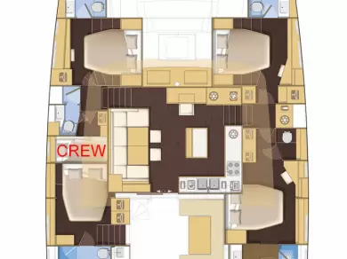 Verhuur Catamaran Lagoon met vaarbewijs