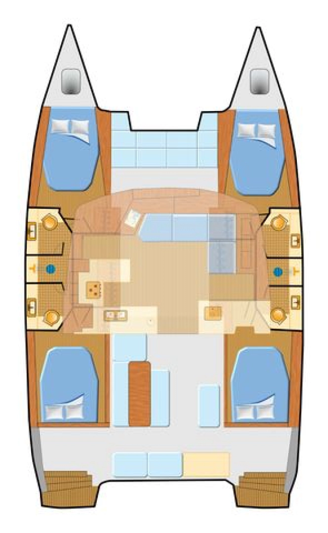 Huur Catamaran met of zonder schipper Fountaine Pajot in Rogoznica