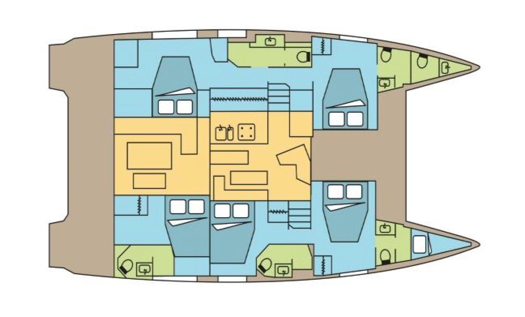 Fountaine Pajot Fountaine Pajot Aura 51 SMART ELECTRIC - 5 cab. te huur van particulier of professional in Pozzuoli