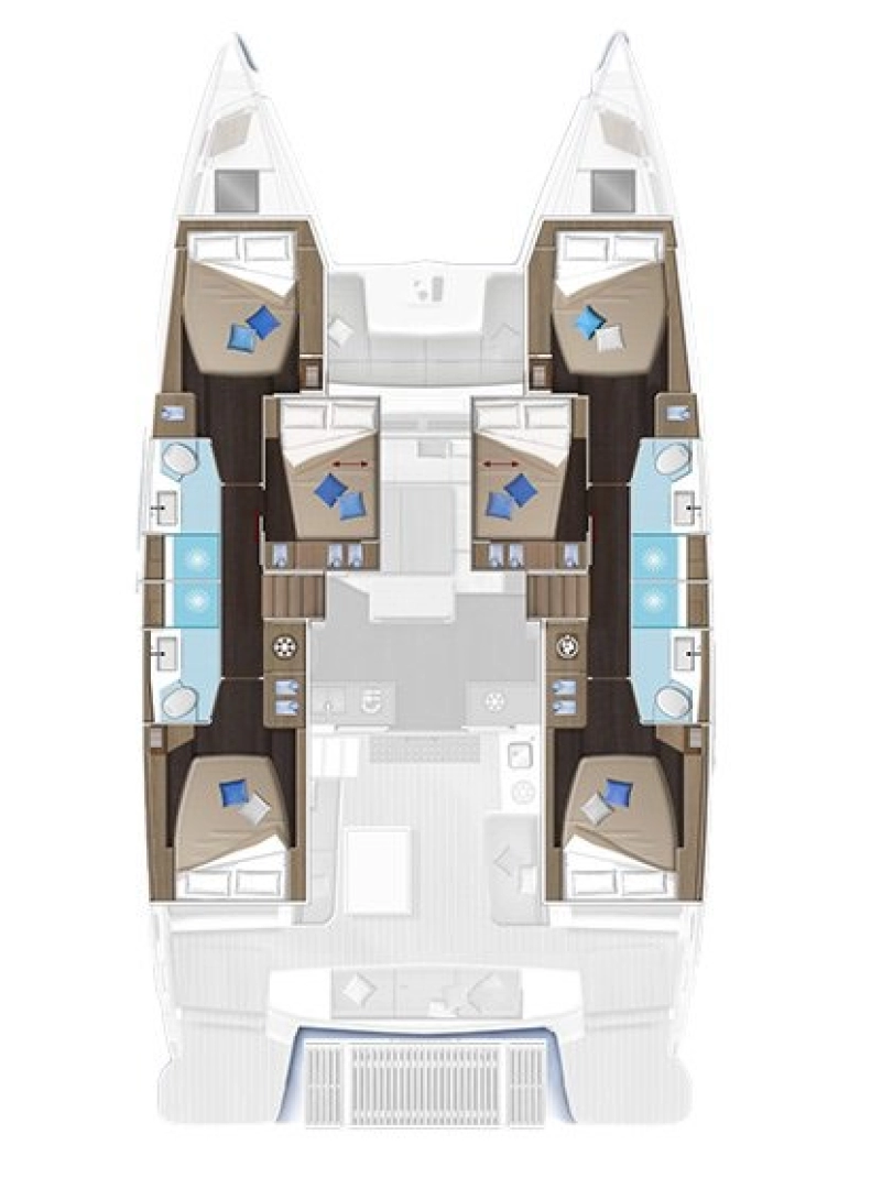 Verhuur Catamaran Lagoon met vaarbewijs