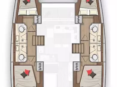 Verhuur Catamaran Lagoon met vaarbewijs