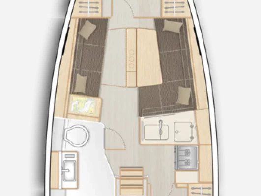 Bootverhuur Marseille goedkoop Hanse 348