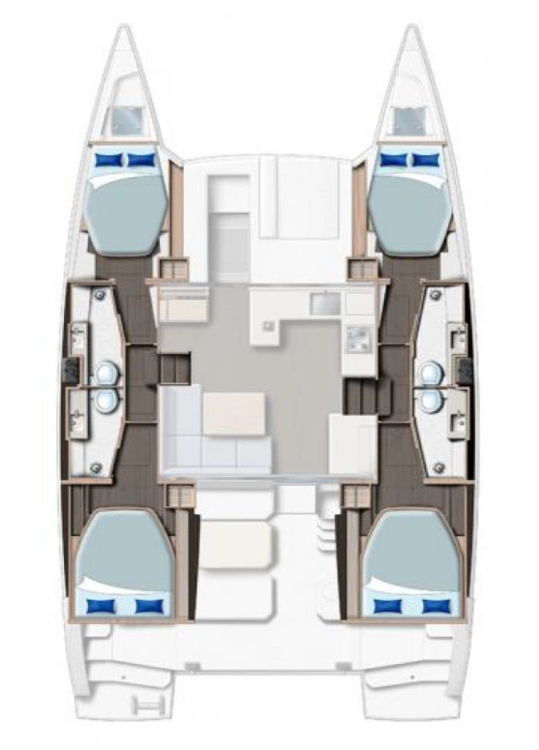 Bootverhuur Leopard Catamarans / Robertson & Caine Leopard 42 - 4 cab. in Procida via SamBoat