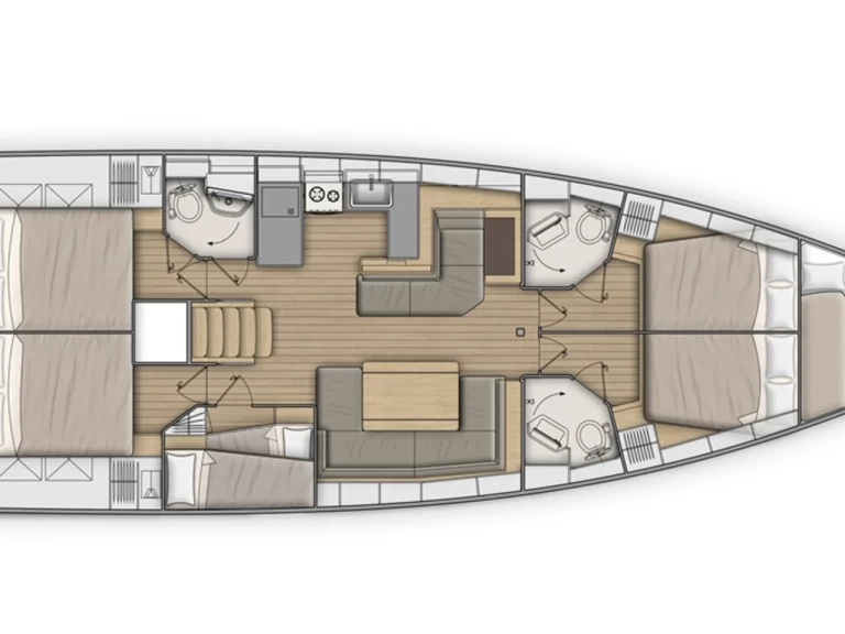 Verhuur Zeilboot in Nikiána - Bénéteau Oceanis 51.1