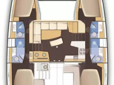 Verhuur Catamaran Lagoon met vaarbewijs